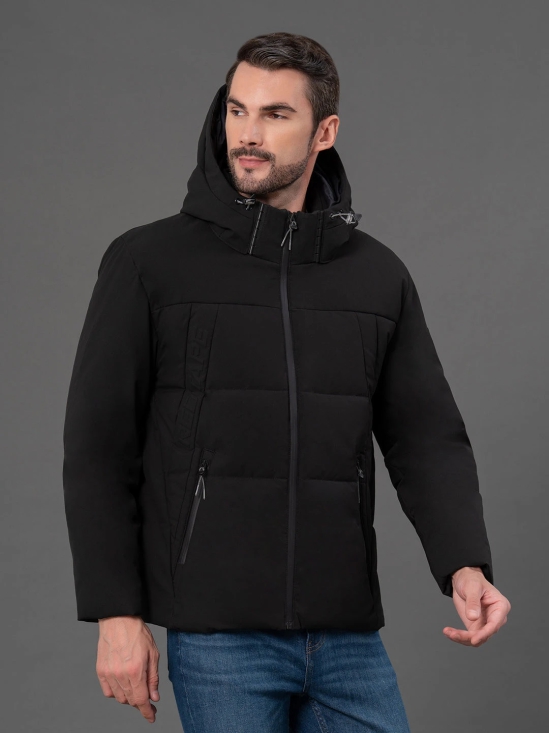 RedTape Hooded Jacket for Men | Padded & Detachable Hood | Enhanced Comfort