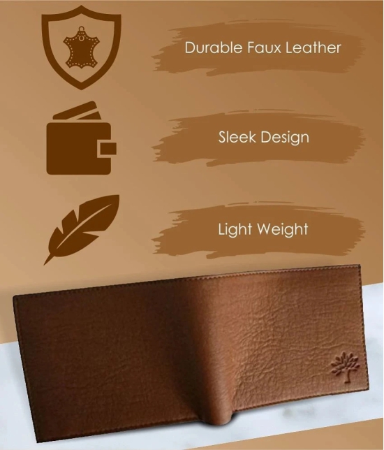 Topware Faux Leather Brown Casual Regular Wallet - Brown