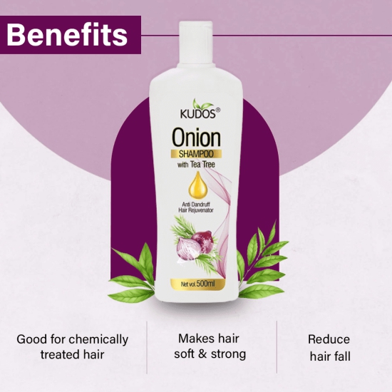 Kudos Onion Shampoo With Tea Tree | 500ml