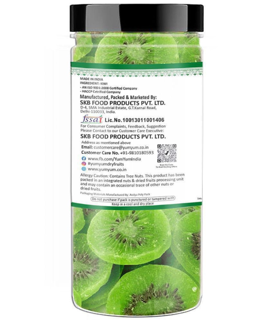 YUM YUM Premium Dried Kiwi Fruits 500g (Pack of 2 -250g Each)