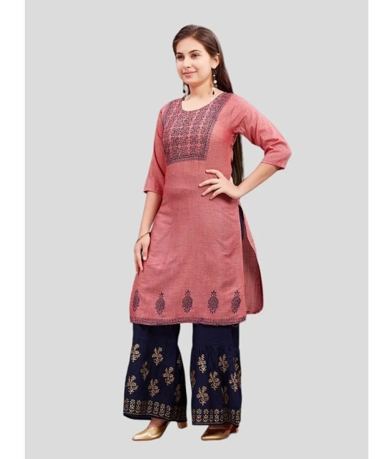 Aarika Pink Cotton Girls Kurta and Sharara Set ( Pack of 1 ) - None