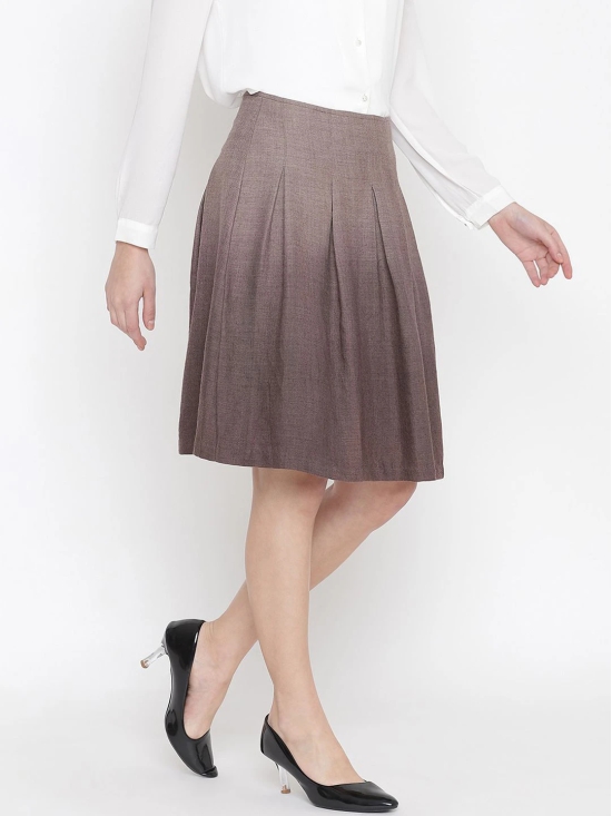 Oxolloxo Woman Brown Woolen Skirt