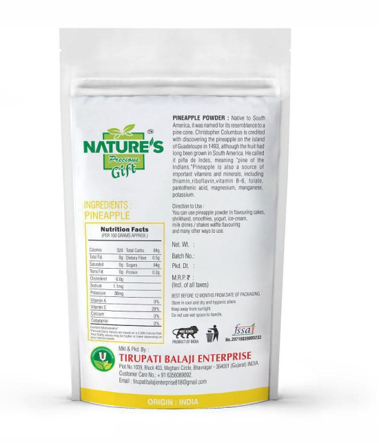 Nature''s Gift Pineapple Powder Smoothie 200 gm