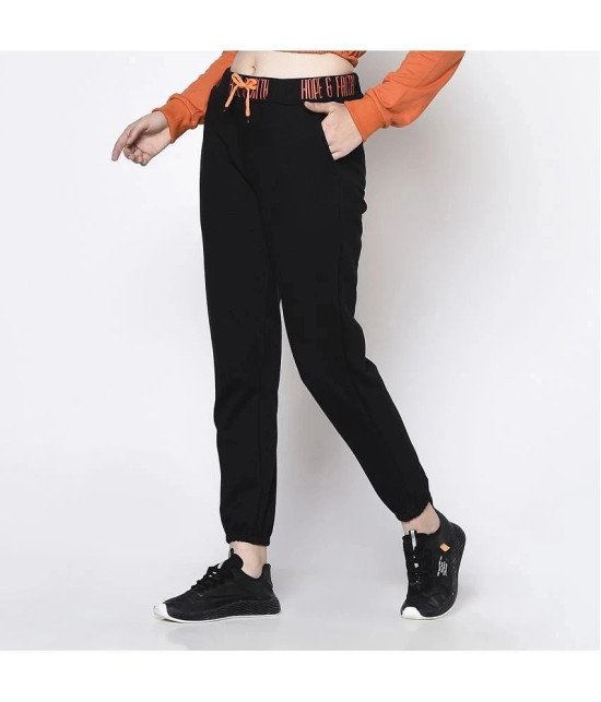 Rigo Black Cotton Joggers - Single - 30