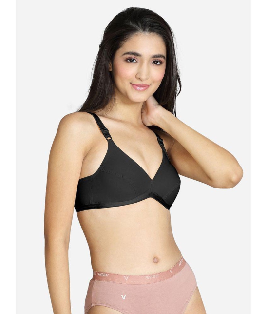 VStar - Black Cotton Non Padded Womens Everyday Bra ( Pack of 1 ) - None