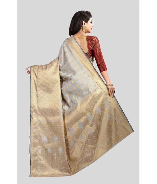 Gazal Fashions - Multicolor Banarasi Silk Saree With Blouse Piece ( Pack of 1 ) - Multicolor