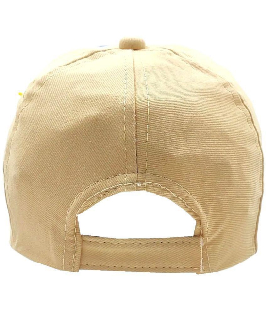 Zacharias Unisex Kids Cotton Baseball Cap kc-27 (Beige_1-4 Years) (Pack of 1) - None