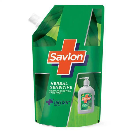 Savlon Herbal Sensitive Hand Wash Pouch 750 Ml