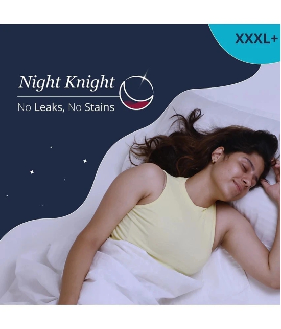 Carmesi Air Feel Night Sanitary Pads, XXXL+ Extra-Long Pads, All-Night Stain Protection 8 pads