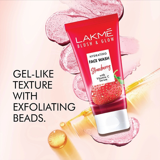 Lakme Blush & Glow Strawberry Freshness Gel Face Wash With Strawberry Extracts, 150 G 8904073811209