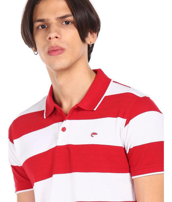 Ruggers - Cotton Blend Regular Fit Red Men's Polo T Shirt ( Pack of 1 ) - None