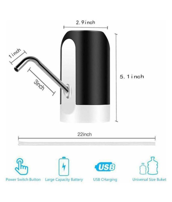 Automatic Wireless Electric Rechargeable Drinking Water Dispenser Pump for 20 Liter Bottle Can with USB Charging Cable