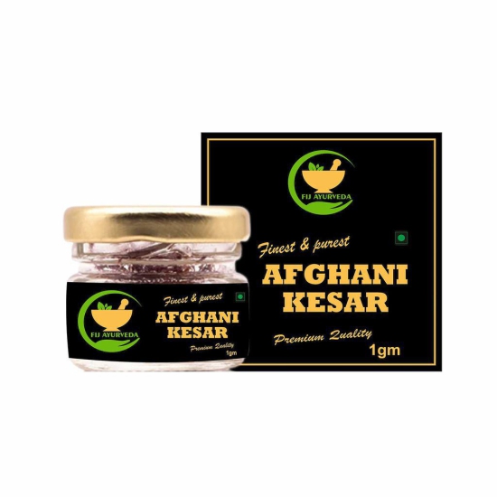 FIJ AYURVEDA Natural & Finest A++ Grade Afghani Kesar Thread Saffron/Keshar/Zafran/Jafran for Biryani & Cooking ? 1GM