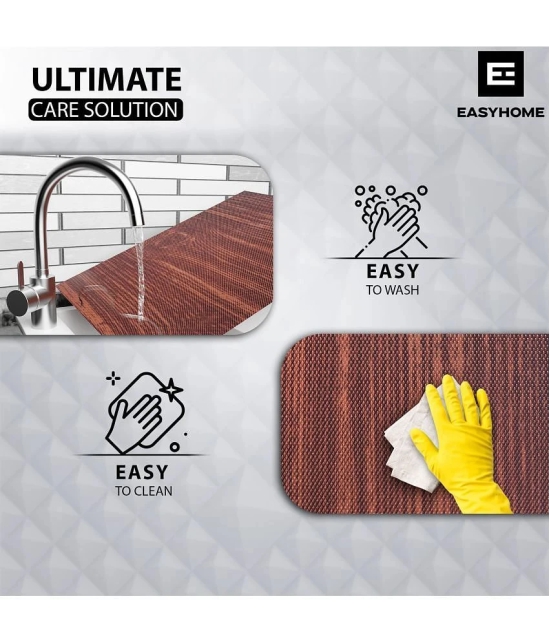 EASYHOME Multipurpose 45cm x 3mtr Wooden Printed  Waterproof EVA Anti Slip Mat for Kitchen, Bathroom Cabinet, Drawer Shelf Mats Liner Sheets, Non Slip Fridge Mat, Table Mat (45cm x 3mtr Metr