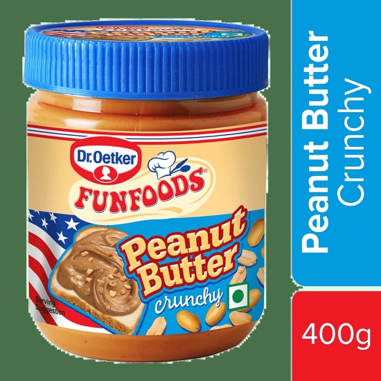 Dr. Oetker Funfoods Peanut Butter Crunchy, 400 G Jar