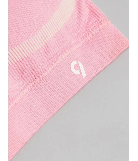 C9 Airwear Pink Ribbed Branded Bra - None