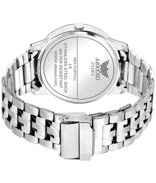 Abrexo Silver Stainless Steel Analog Mens Watch