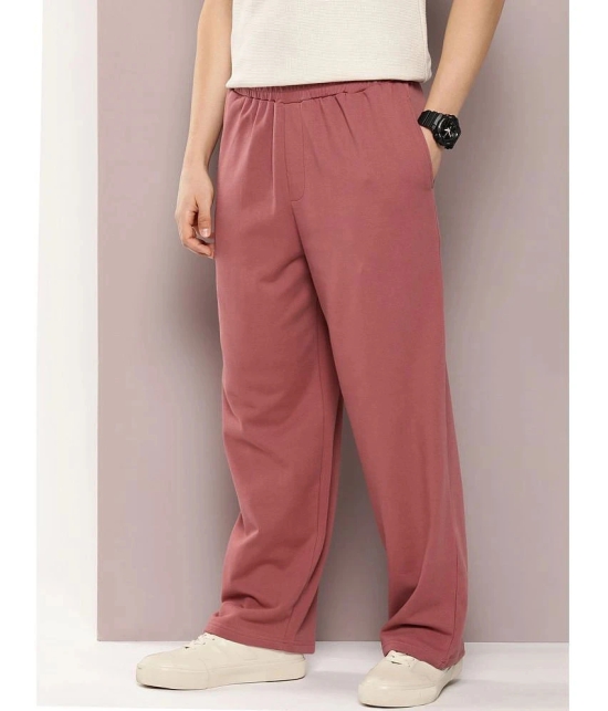 Dillinger Light Pink Fleece Mens Trackpants ( Pack of 1 ) - None