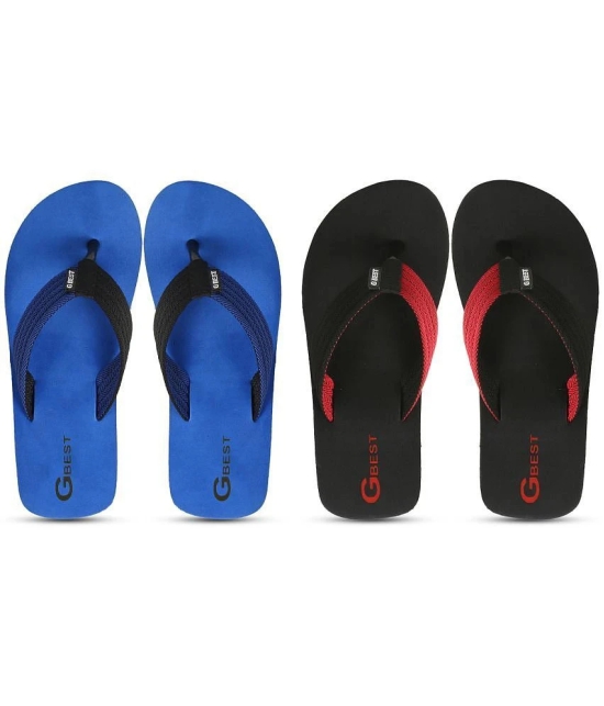 GBest Multicolor Mens Thong Flip Flop - None