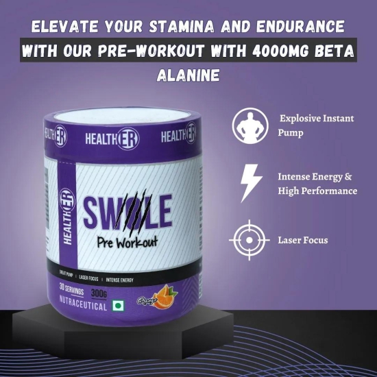 Swole Pre Workout with Creatine for Advanced Athletes-Blueberry