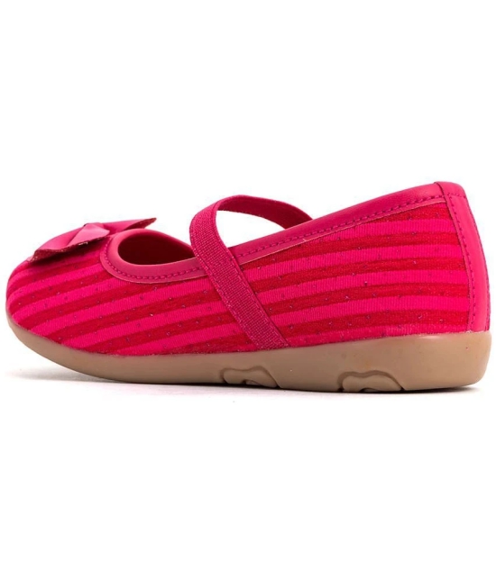 Bonito By KHADIM Synthetic Leather PVC Sole Trimming Magenta Casual Casual Shoe For Girls - None