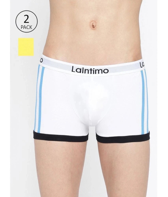 La Intimo Pack of 2 Cotton Mens Trunks ( Multicolor ) - None