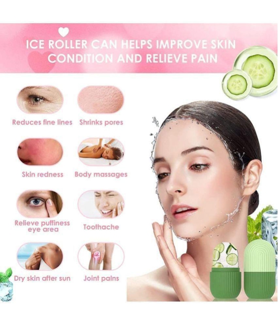 Gatih Ice Roller for Face, Ice Roller for Face Massager, Face Ice Roller to Enhance Skin Glow, Shrink & Tighten Pores, Reusable Facial Ice Roller Face Ice Treatment (Multi-color)