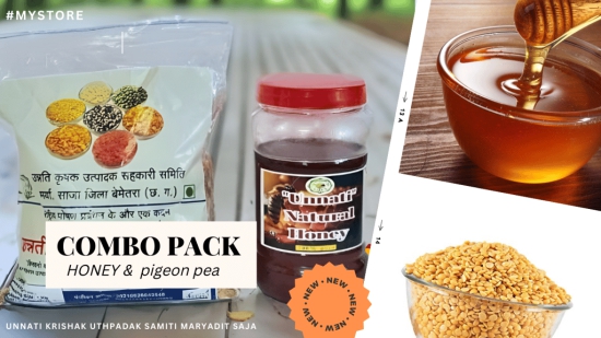  Combo Pack of Unnati Dal and Unati Natural Honey