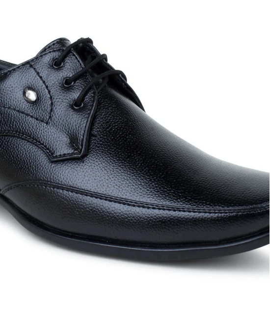 Action Office Artificial Leather Black Formal Shoes - None