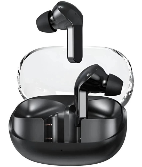 VERONIC G2 Transparent Bluetooth True Wireless (TWS) In Ear 24 Hours Playback Powerfull bass,Fast charging IPX4(Splash & Sweat Proof) Black