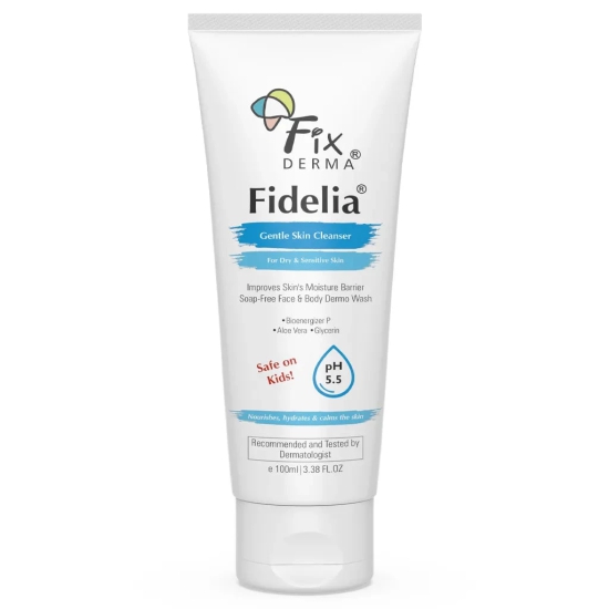 Fidelia Face & Body wash for dry and sensitive skin | Gentle skin cleanser-100ml