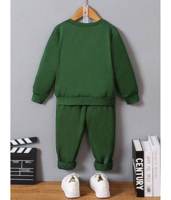 SmartRAHO Green Cotton Baby Boy Sweatshirt & Jogger Set ( Pack of 1 ) - None