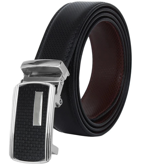 Zacharias - Black Leather Mens Casual Belt ( Pack of 1 ) - None