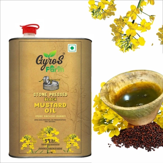 Stone Pressed Black Mustard Oil-5 L