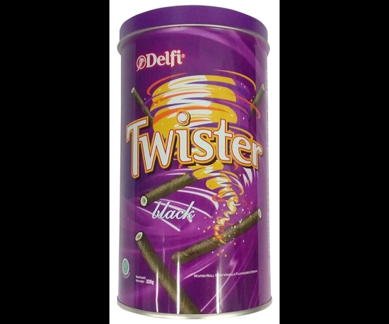 Twister Flavoured Cream Wafer Roll Black, 320 Gm