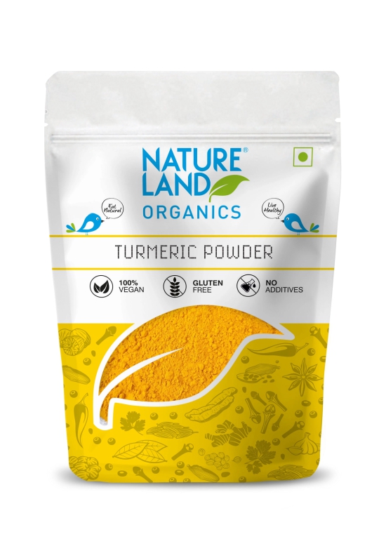 Natureland Organics Turmeric Powder 100 gm & Natureland Organics Red Chilli Powder 100 gm Combo