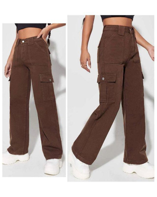 Highwaist Brown Cargo-30