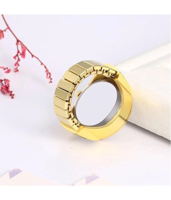 FASHION FRILL Golden Rings ( Pack of 1 ) - None