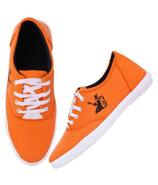 Kzaara Sneakers Orange Casual Shoes - 10