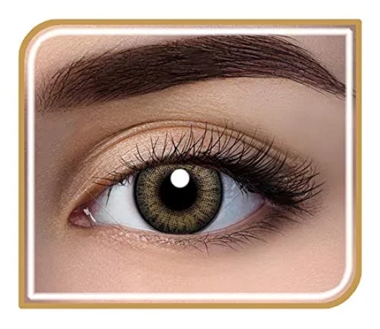 Aryan Quaterly (3 Months) Color Contact Lens (-00.00 - 10.00 Sapphire Blue)--8.00 / soft  Hazel