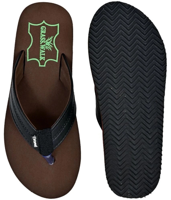 GRASS WALK - Brown Mens Daily Slipper - None