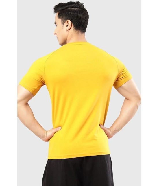 Fuaark Mustard Cotton Slim Fit Mens Sports T-Shirt ( Pack of 1 ) - None