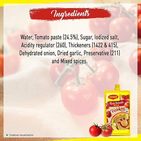 Maggi Pichkoo - Rich Tomato Ketchup, Tangy Flavour, 75 G Pouch