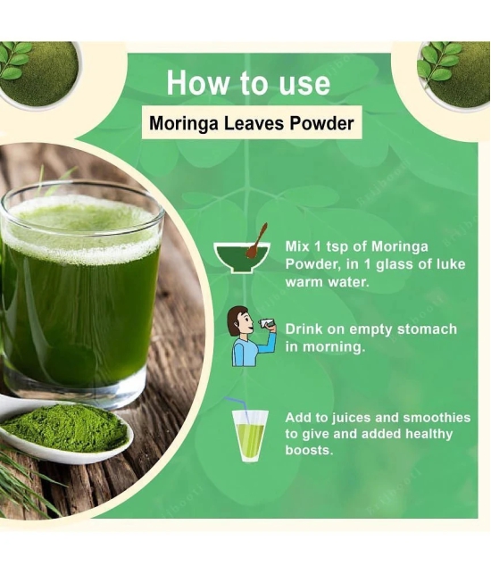 BrijBooti Moringa Powder - 200 Gm | Moringa for Immunity, Digestion & Energy | Drumstick Leaf Powder