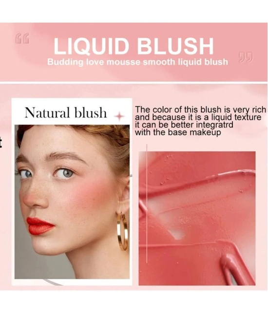 Adbeni Liquid Blusher 15gm, Effortless Glow & Long-Lasting, Easy To Blend, (02-Blissful Blush)