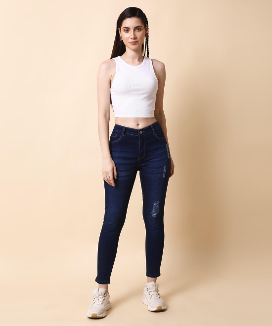 Women Skinny Blue Denim Jeans-26