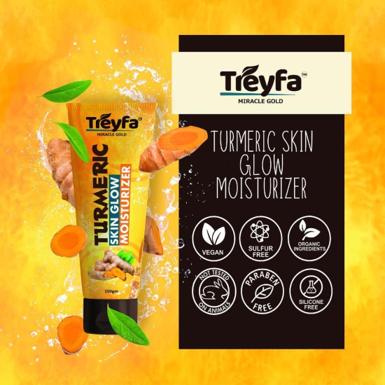 Treyfa Turmeric skin glow moisturizer for intense hydration & nourishment