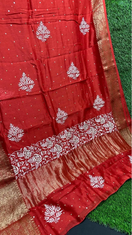 Saree-Blood Red / pure silk / saree