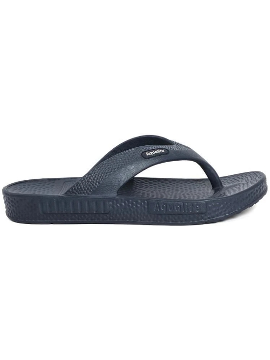 Aqualite Navy Mens Slide Flip Flop - None