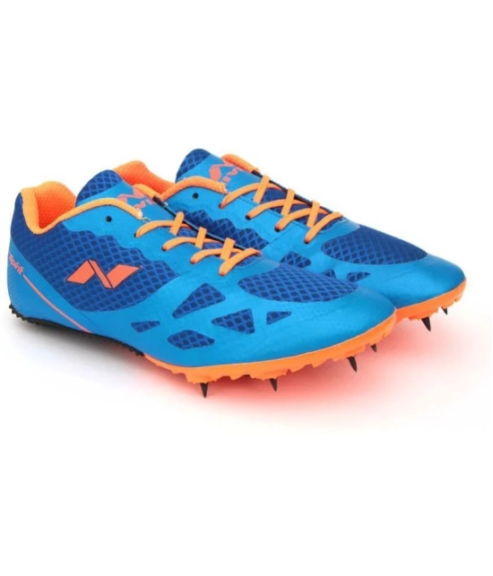 Nivia Running Spikes  Blue Hiking Shoes - 6